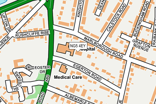 NG5 4EY map - OS OpenMap – Local (Ordnance Survey)