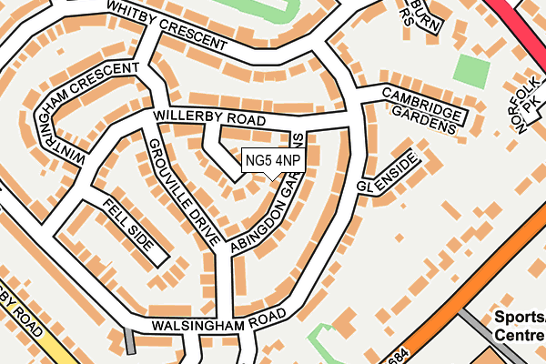 NG5 4NP map - OS OpenMap – Local (Ordnance Survey)