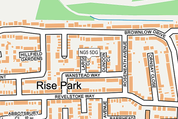 NG5 5DG map - OS OpenMap – Local (Ordnance Survey)