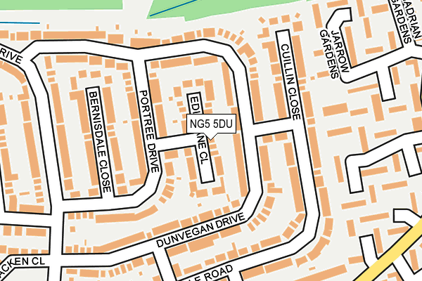 NG5 5DU map - OS OpenMap – Local (Ordnance Survey)