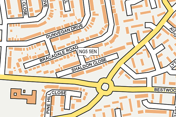 NG5 5EN map - OS OpenMap – Local (Ordnance Survey)