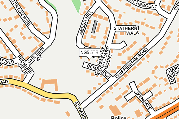 NG5 5TR map - OS OpenMap – Local (Ordnance Survey)