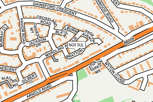 NG5 5UL map - OS OpenMap – Local (Ordnance Survey)