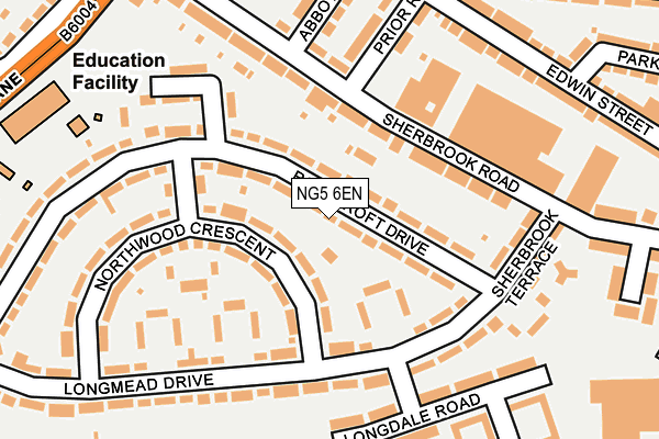 NG5 6EN map - OS OpenMap – Local (Ordnance Survey)