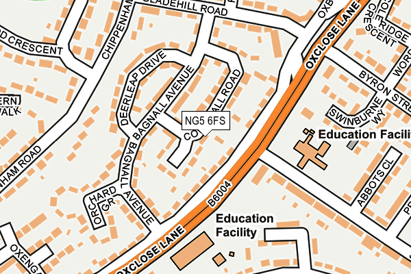 NG5 6FS map - OS OpenMap – Local (Ordnance Survey)