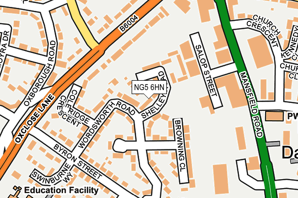 NG5 6HN map - OS OpenMap – Local (Ordnance Survey)