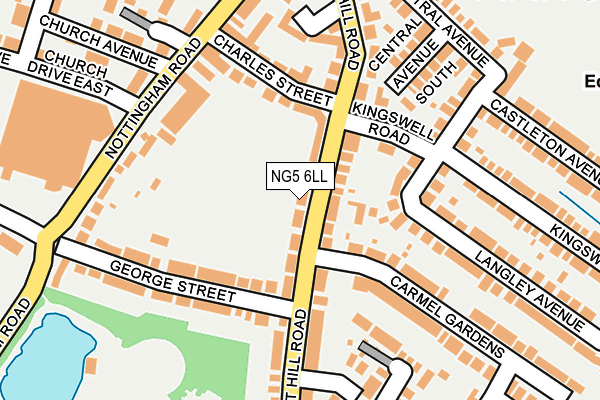 NG5 6LL map - OS OpenMap – Local (Ordnance Survey)