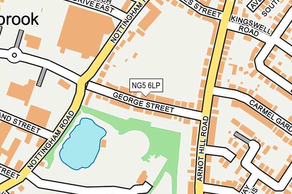NG5 6LP map - OS OpenMap – Local (Ordnance Survey)