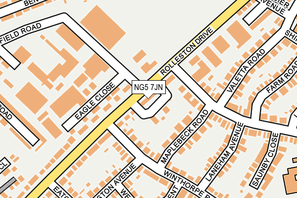 NG5 7JN map - OS OpenMap – Local (Ordnance Survey)