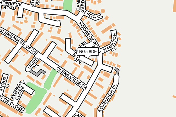 NG5 8DE map - OS OpenMap – Local (Ordnance Survey)