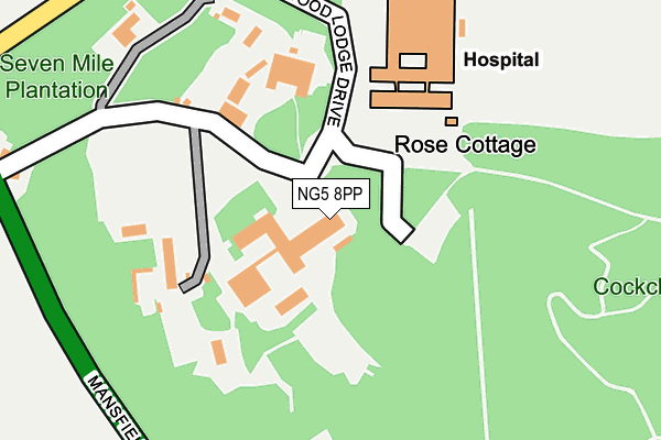 NG5 8PP map - OS OpenMap – Local (Ordnance Survey)