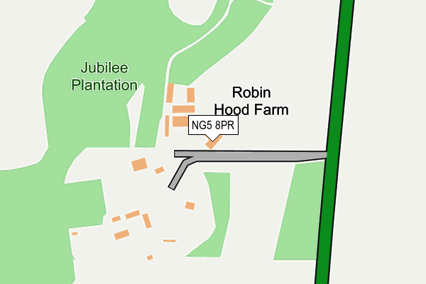NG5 8PR map - OS OpenMap – Local (Ordnance Survey)