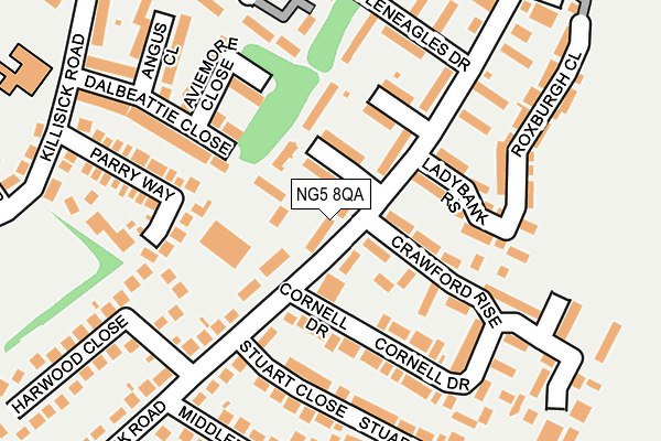 NG5 8QA map - OS OpenMap – Local (Ordnance Survey)