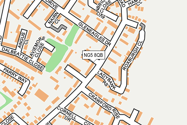 NG5 8QB map - OS OpenMap – Local (Ordnance Survey)