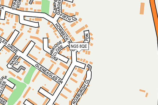 NG5 8QE map - OS OpenMap – Local (Ordnance Survey)