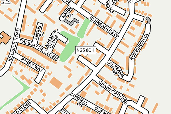 NG5 8QH map - OS OpenMap – Local (Ordnance Survey)