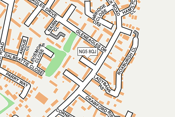 NG5 8QJ map - OS OpenMap – Local (Ordnance Survey)