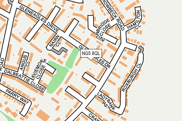 NG5 8QL map - OS OpenMap – Local (Ordnance Survey)