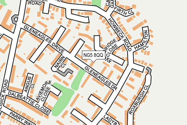 NG5 8QQ map - OS OpenMap – Local (Ordnance Survey)