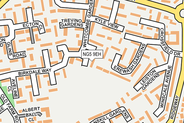 NG5 9EH map - OS OpenMap – Local (Ordnance Survey)