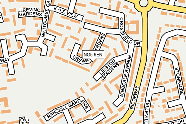 NG5 9EN map - OS OpenMap – Local (Ordnance Survey)