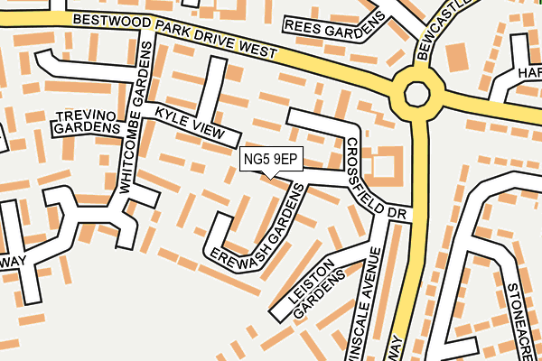 NG5 9EP map - OS OpenMap – Local (Ordnance Survey)