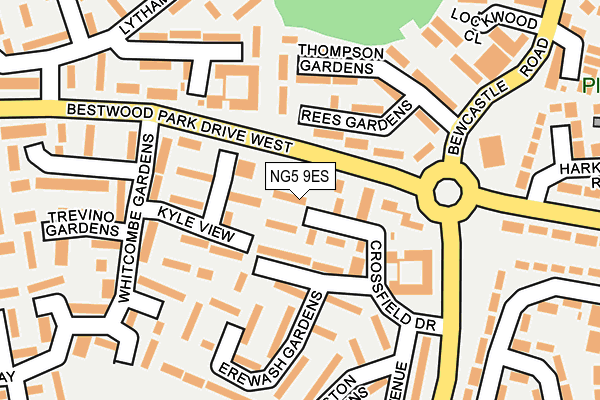 NG5 9ES map - OS OpenMap – Local (Ordnance Survey)