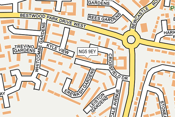 NG5 9EY map - OS OpenMap – Local (Ordnance Survey)