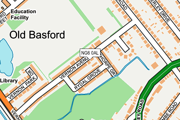 NG6 0AL map - OS OpenMap – Local (Ordnance Survey)