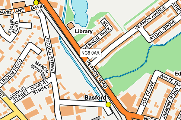 NG6 0AR map - OS OpenMap – Local (Ordnance Survey)