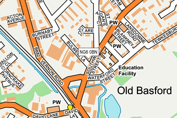 NG6 0BN map - OS OpenMap – Local (Ordnance Survey)