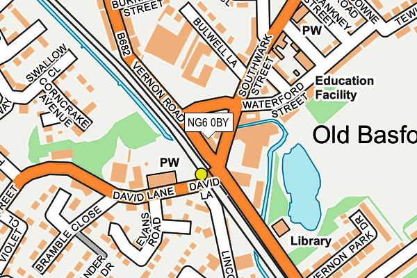 NG6 0BY map - OS OpenMap – Local (Ordnance Survey)