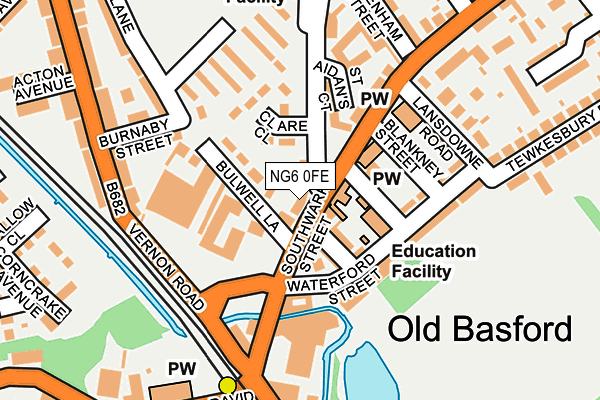 NG6 0FE map - OS OpenMap – Local (Ordnance Survey)