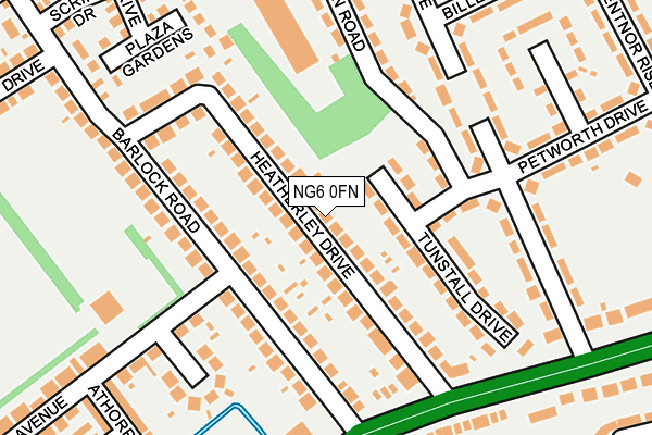 NG6 0FN map - OS OpenMap – Local (Ordnance Survey)