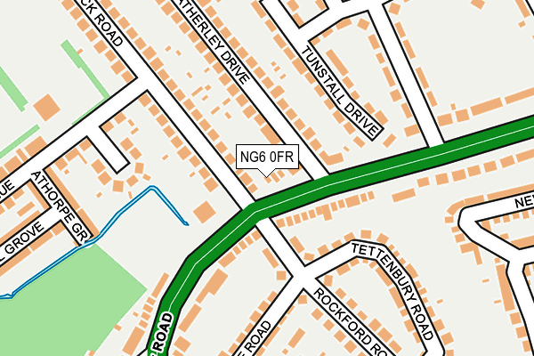 NG6 0FR map - OS OpenMap – Local (Ordnance Survey)