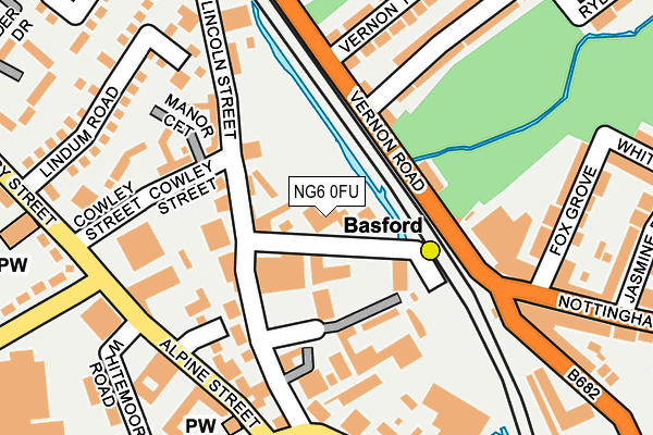 NG6 0FU map - OS OpenMap – Local (Ordnance Survey)