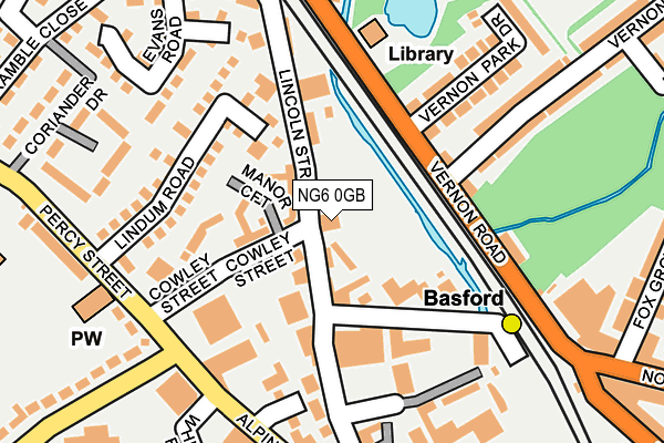 NG6 0GB map - OS OpenMap – Local (Ordnance Survey)