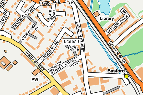 NG6 0GU map - OS OpenMap – Local (Ordnance Survey)