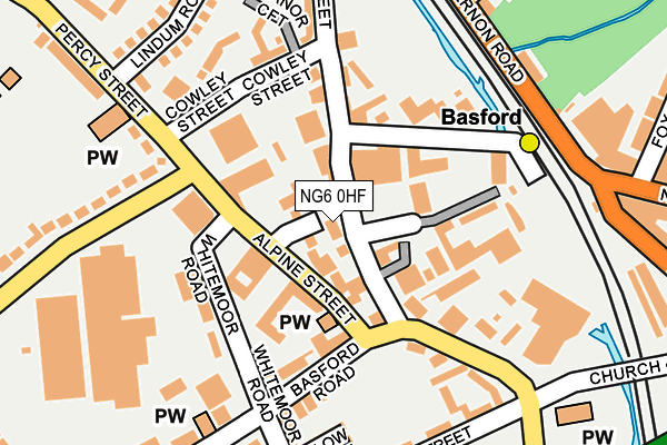 NG6 0HF map - OS OpenMap – Local (Ordnance Survey)
