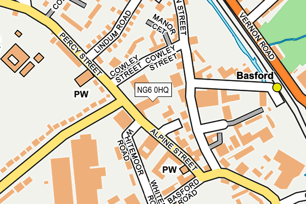 NG6 0HQ map - OS OpenMap – Local (Ordnance Survey)