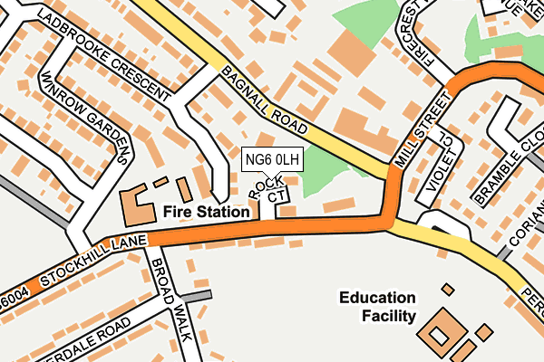 NG6 0LH map - OS OpenMap – Local (Ordnance Survey)