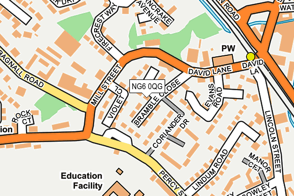 NG6 0QG map - OS OpenMap – Local (Ordnance Survey)