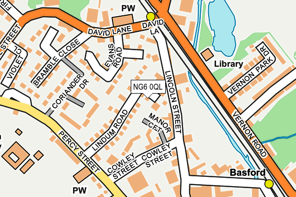 NG6 0QL map - OS OpenMap – Local (Ordnance Survey)