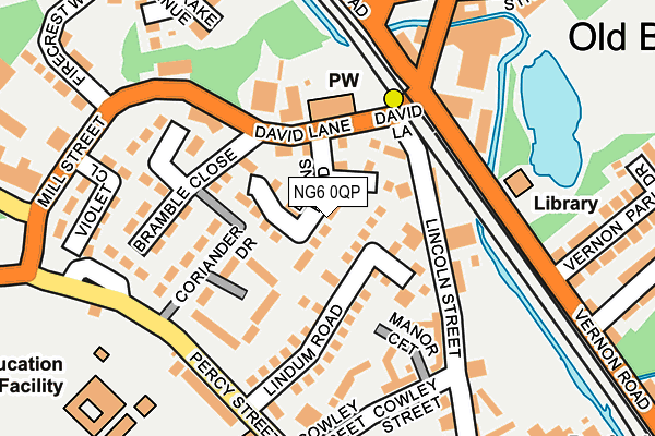 NG6 0QP map - OS OpenMap – Local (Ordnance Survey)