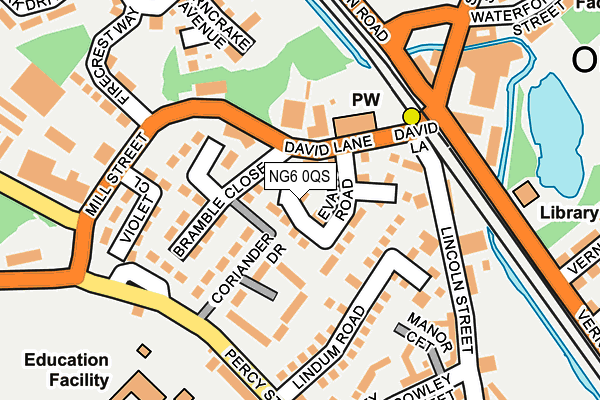 NG6 0QS map - OS OpenMap – Local (Ordnance Survey)