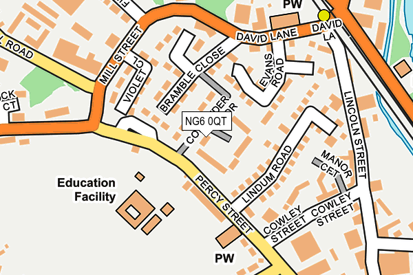 NG6 0QT map - OS OpenMap – Local (Ordnance Survey)