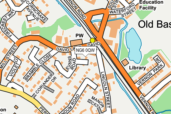 NG6 0QW map - OS OpenMap – Local (Ordnance Survey)