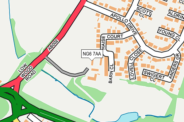 NG6 7AA map - OS OpenMap – Local (Ordnance Survey)