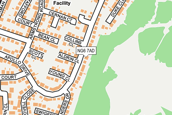 NG6 7AD map - OS OpenMap – Local (Ordnance Survey)