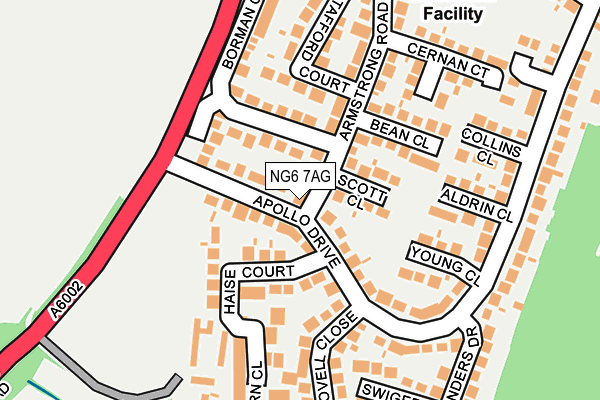 NG6 7AG map - OS OpenMap – Local (Ordnance Survey)